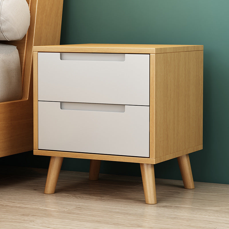 Nordic all-solid wood bedside table