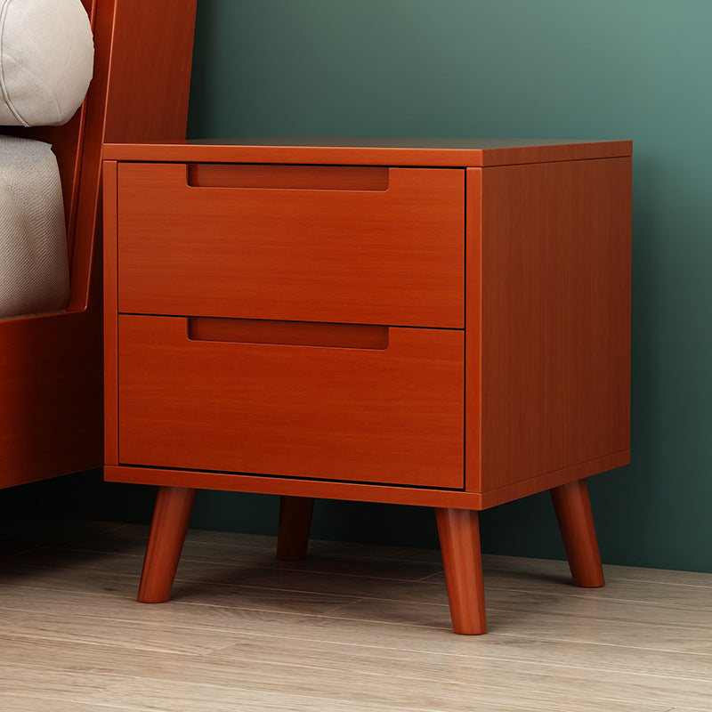 Nordic all-solid wood bedside table
