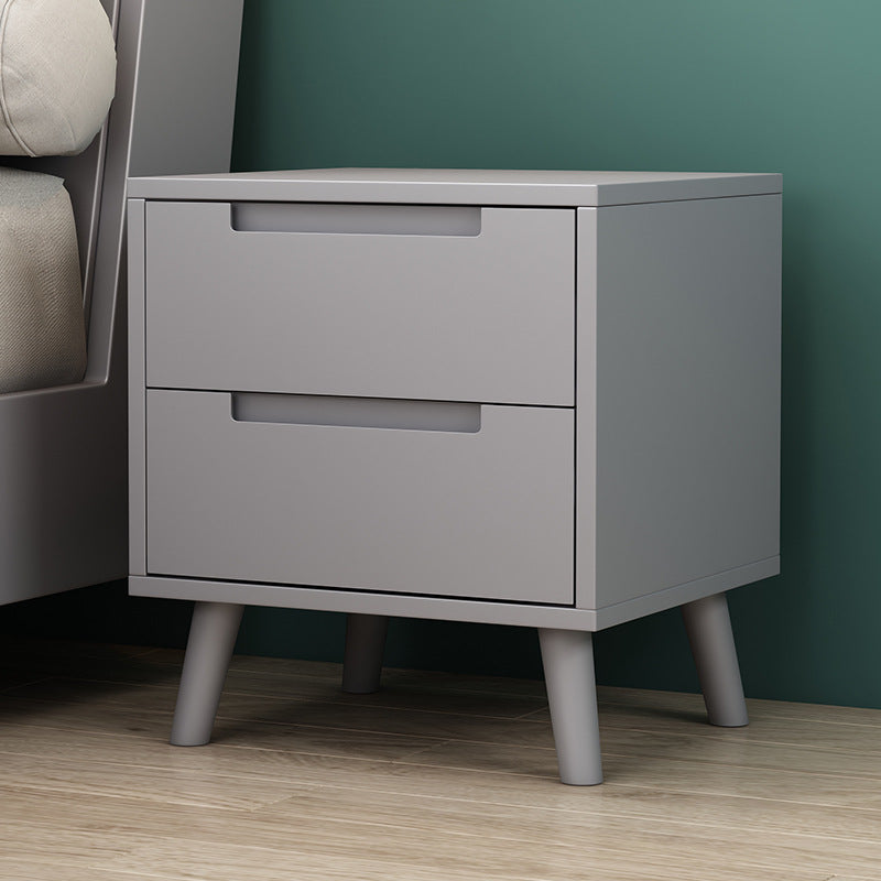 Nordic all-solid wood bedside table