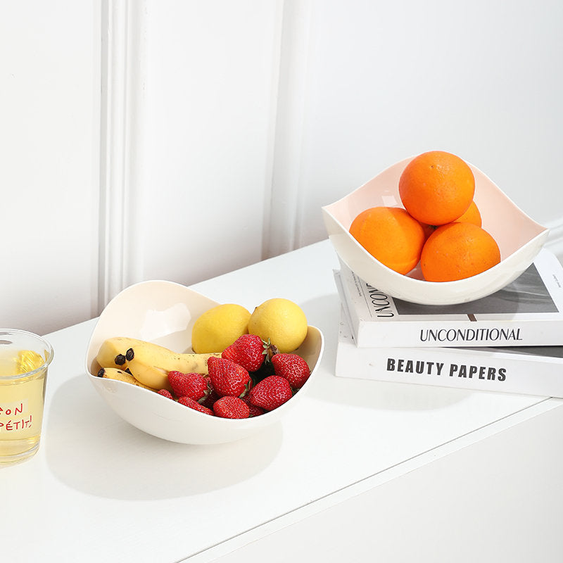 Ins style high-end fruit plate living room high appearance, simple and fashionable fruit plate bowl good-looking, nuts high-end creativity