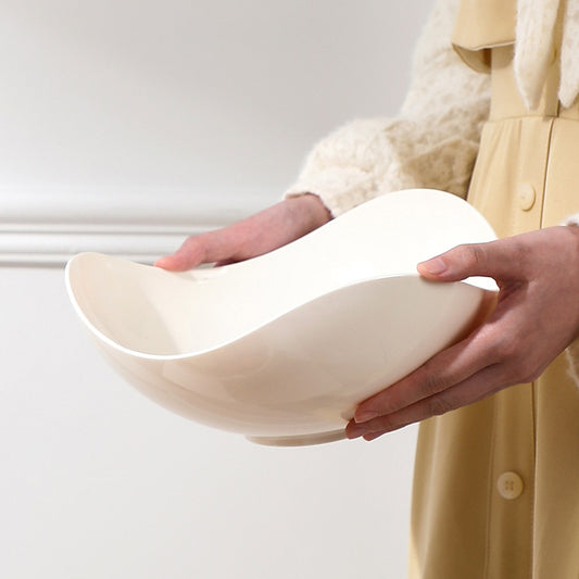 Ins style high-end fruit plate living room high appearance, simple and fashionable fruit plate bowl good-looking, nuts high-end creativity