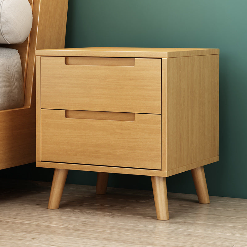 Nordic all-solid wood bedside table