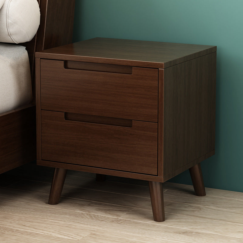 Nordic all-solid wood bedside table