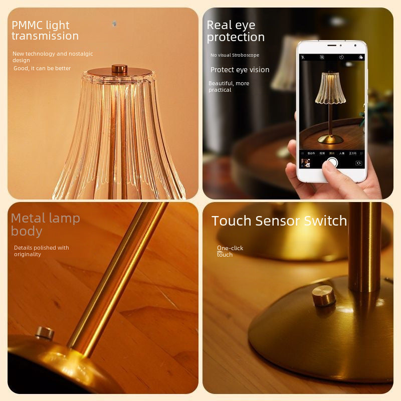 VintageGlass Table Lamp