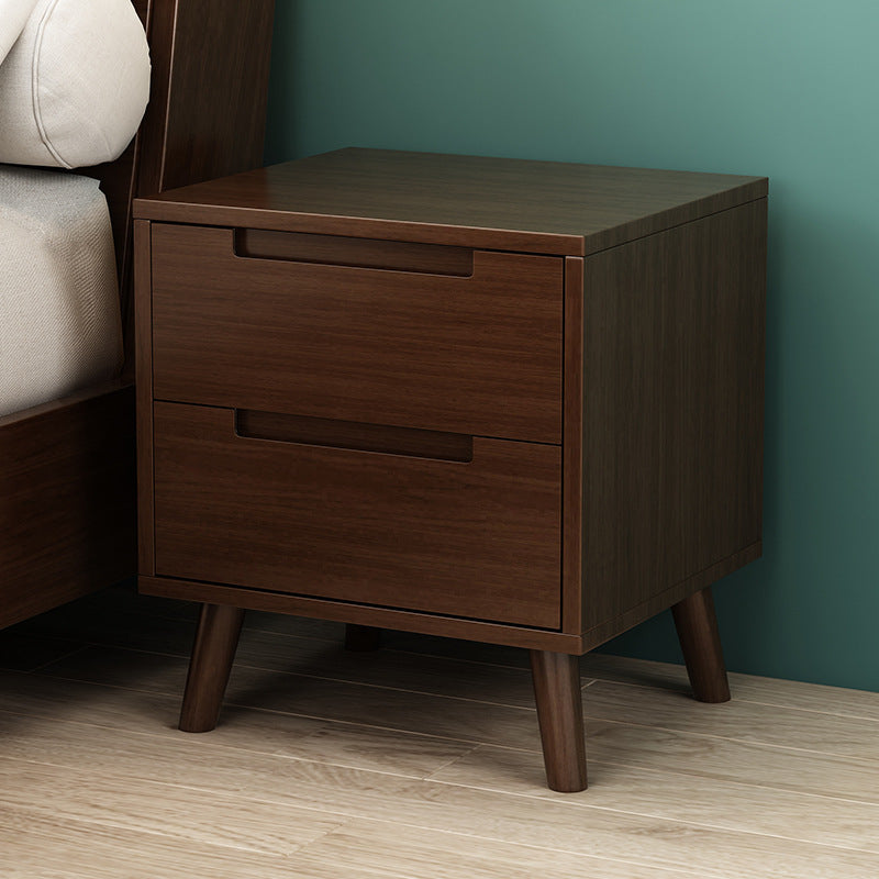 Nordic all-solid wood bedside table